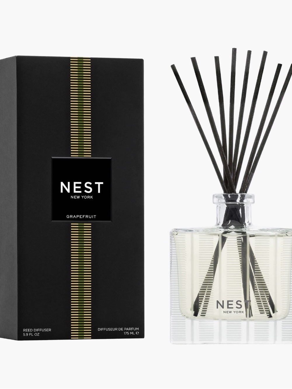 NEST Fragrances Reed Diffuser - Black & Clear